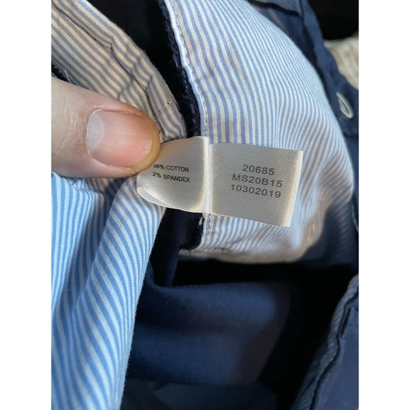 Peter Millar Shorts Mens 30 Blue Chino Nautical Knot Casual Flat Front - Picture 6 of 9